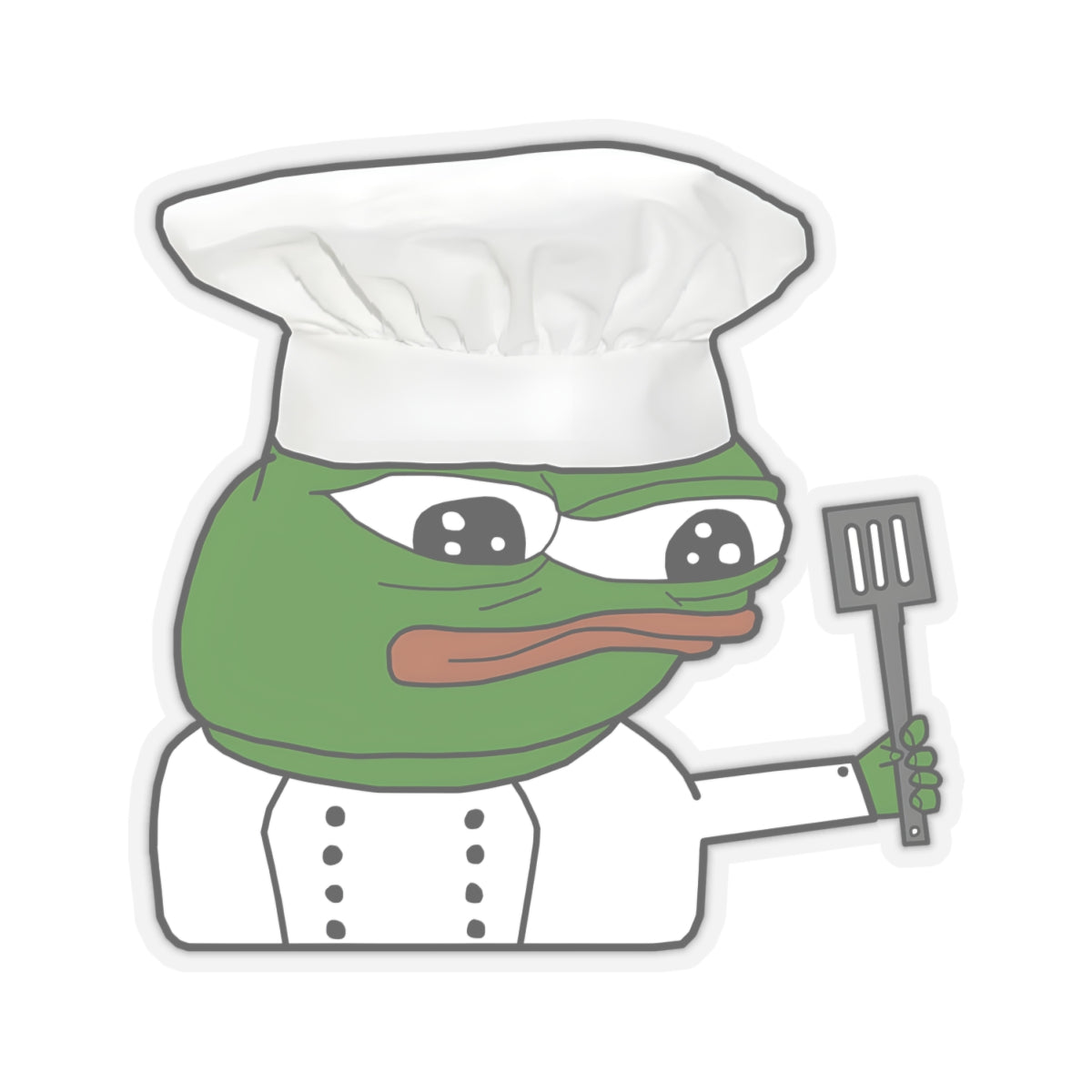 Pepe Chef Anpu Sticker - 4" × 4" / Transparent - Pepe Merchandise