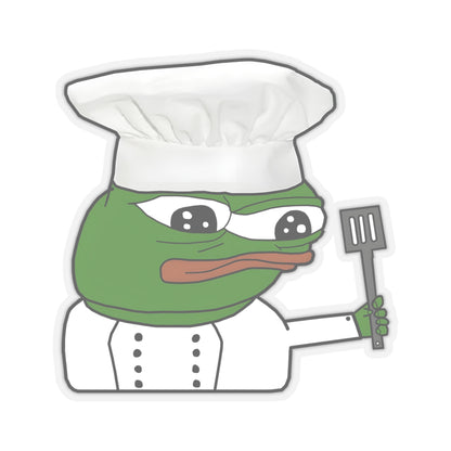 Pepe Chef Anpu Sticker - 4" × 4" / Transparent - Pepe Merchandise