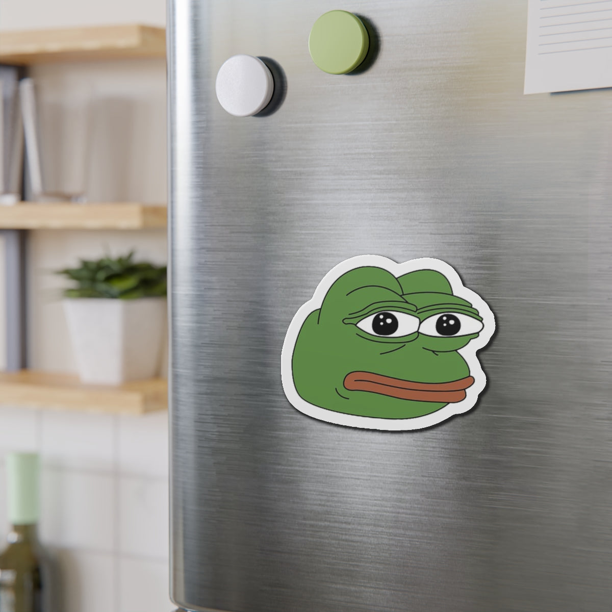 PEPE Rare Face Custom Magnet - 2" x 2" / Die-Cut / 1 pc - Pepe Merchandise