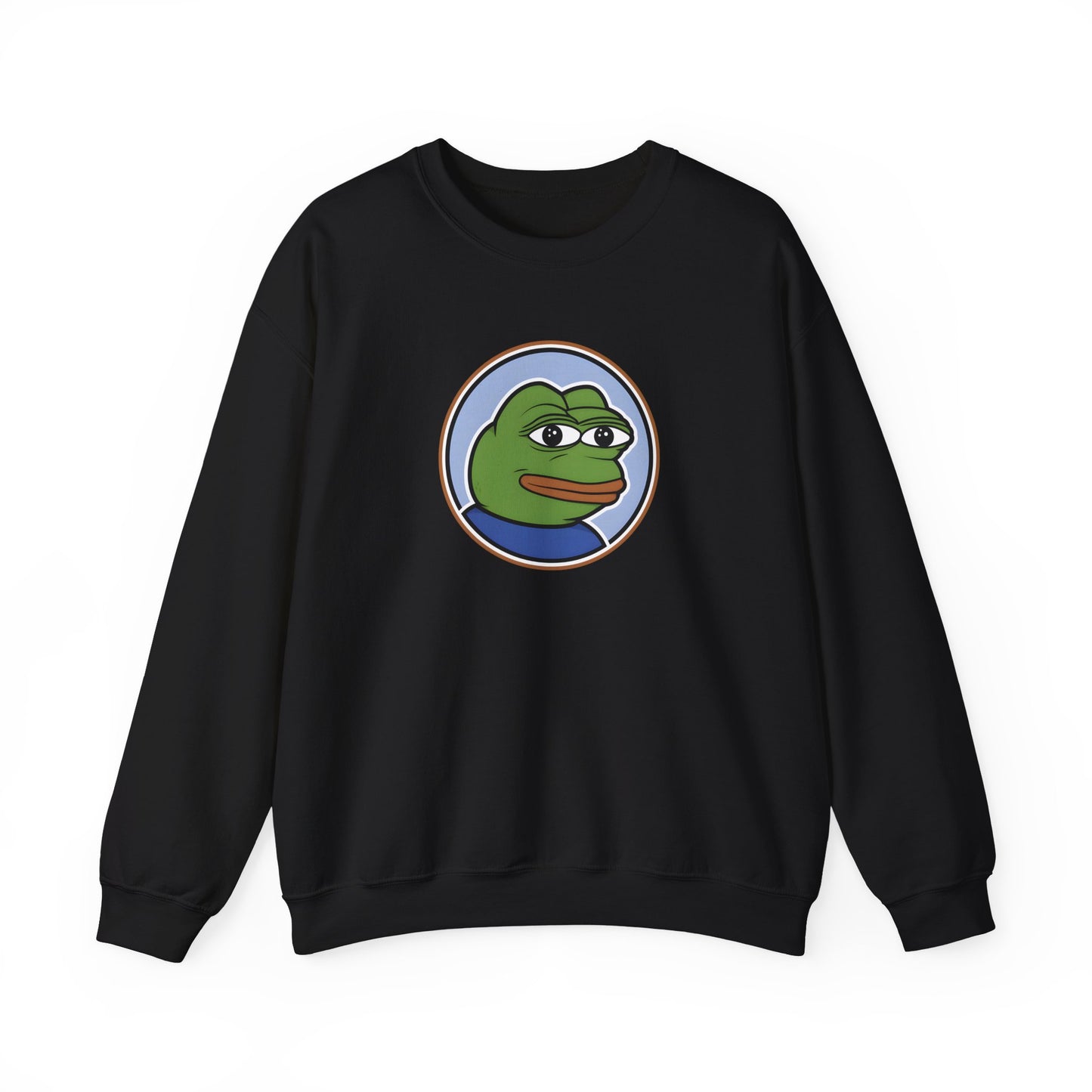 Pepe Circle Heavy Blend Sweatshirt - Black / S - Pepe Merchandise