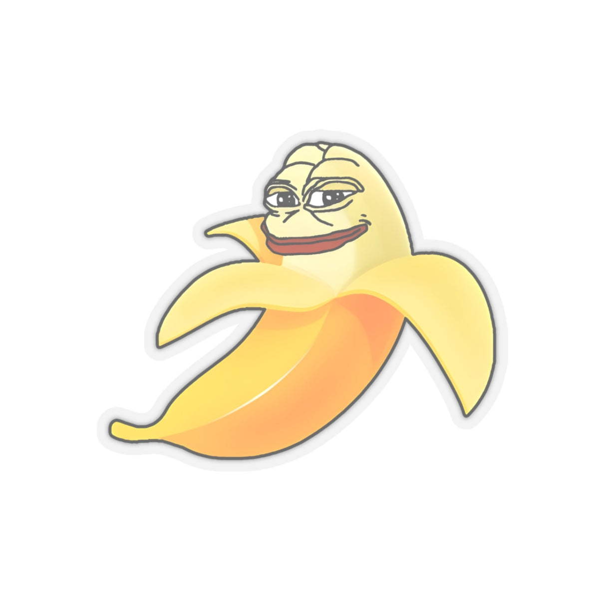 Pepe Potassium Sticker - 3" × 3" / Transparent - Pepe Merchandise