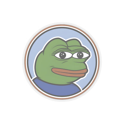 Pepe Circle Sticker - 6" × 6" / Transparent - Pepe Merchandise