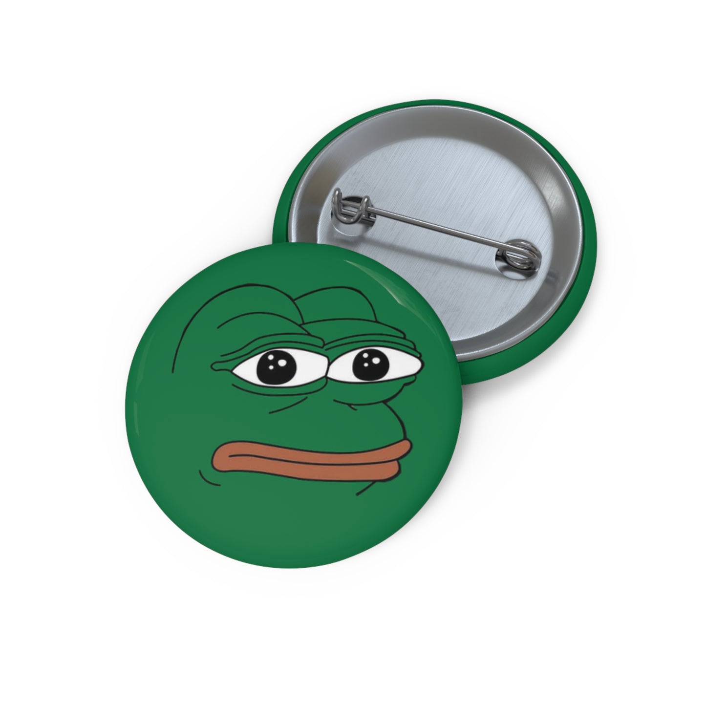 PEPE Rare Face Pin - 1.25" - Pepe Merchandise