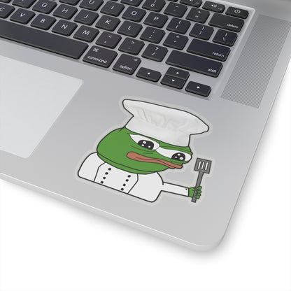 Pepe Chef Anpu Sticker - 2" × 2" / Transparent - Pepe Merchandise