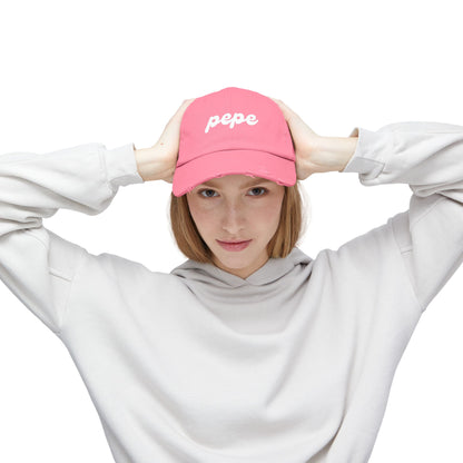 Pepe Pink Distressed Cap - True Pink / One size - Pepe Merchandise