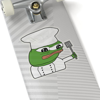 Pepe Chef Anpu Sticker - 2" × 2" / Transparent - Pepe Merchandise