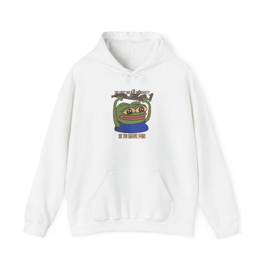 Pepe Gun Safety Heavy Blend Hoodie - S / White - Pepe Merchandise