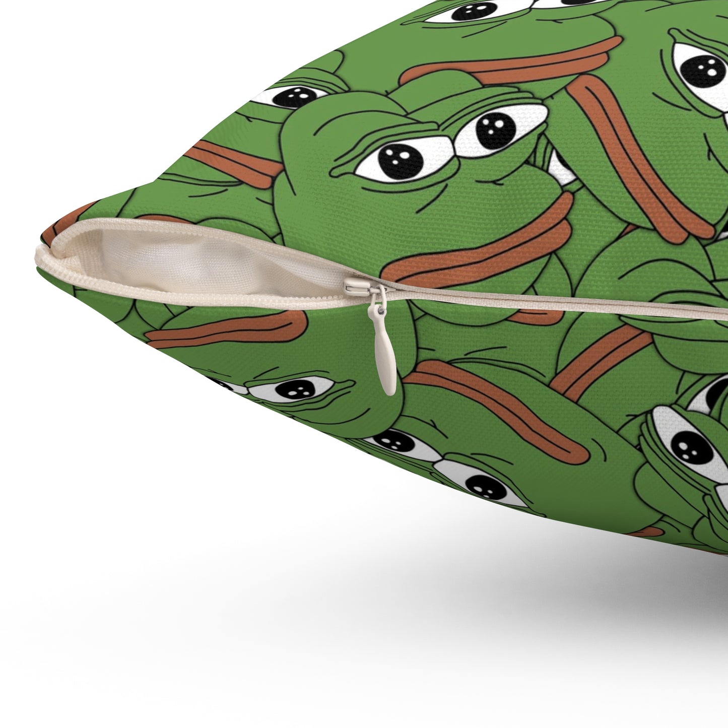 Pepe Polyester Pillow - 14" × 14" - Pepe Merchandise