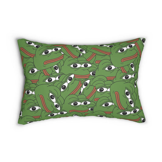 Pepe Lumbar Pillow - 20" × 14" - Pepe Merchandise