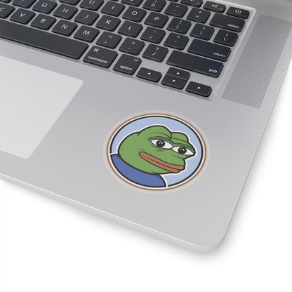 Pepe Circle Sticker - 2" × 2" / Transparent - Pepe Merchandise