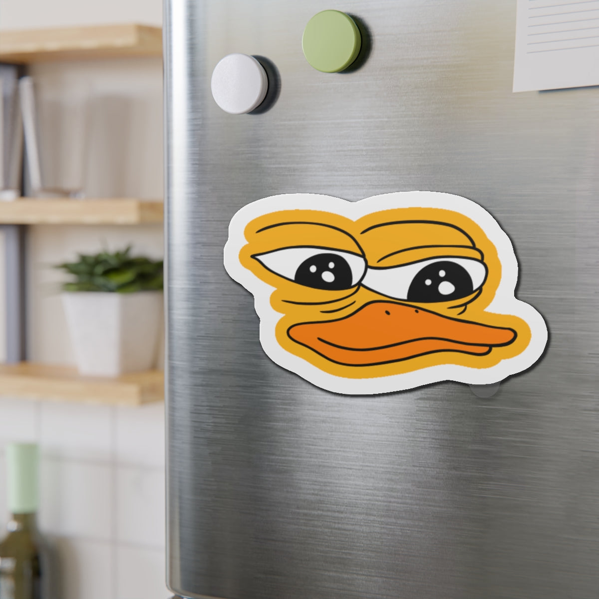 PEPE 2.0 DUCK Custom Magnet - 2" x 2" / Die-Cut / 1 pc - Pepe Merchandise