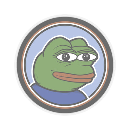 PEPE The Frog Meme Sticker - 3" × 3" / Transparent - Pepe Merchandise