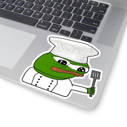 Pepe Chef Anpu Sticker - 2" × 2" / Transparent - Pepe Merchandise