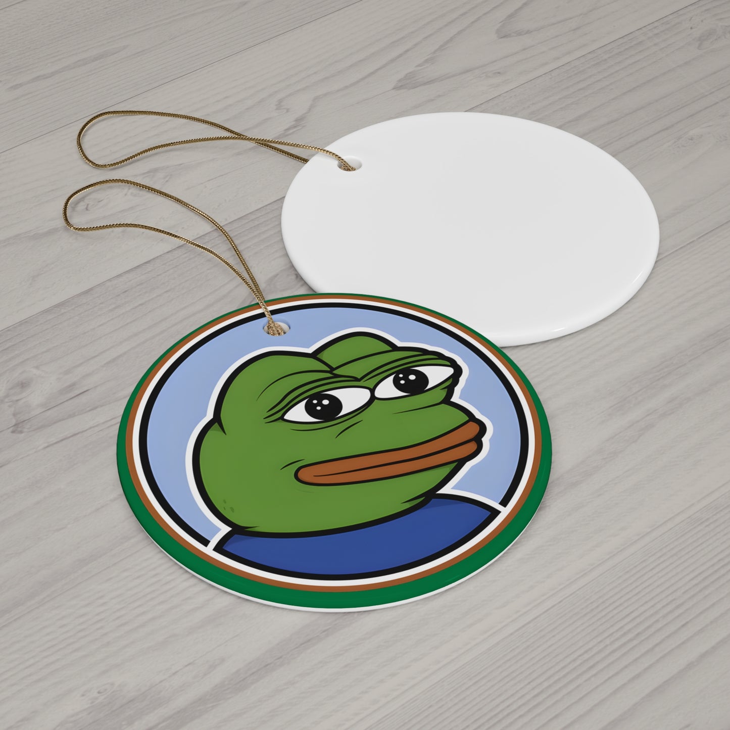 Pepe Christmas Ornament - Circle / One Size - Pepe Merchandise