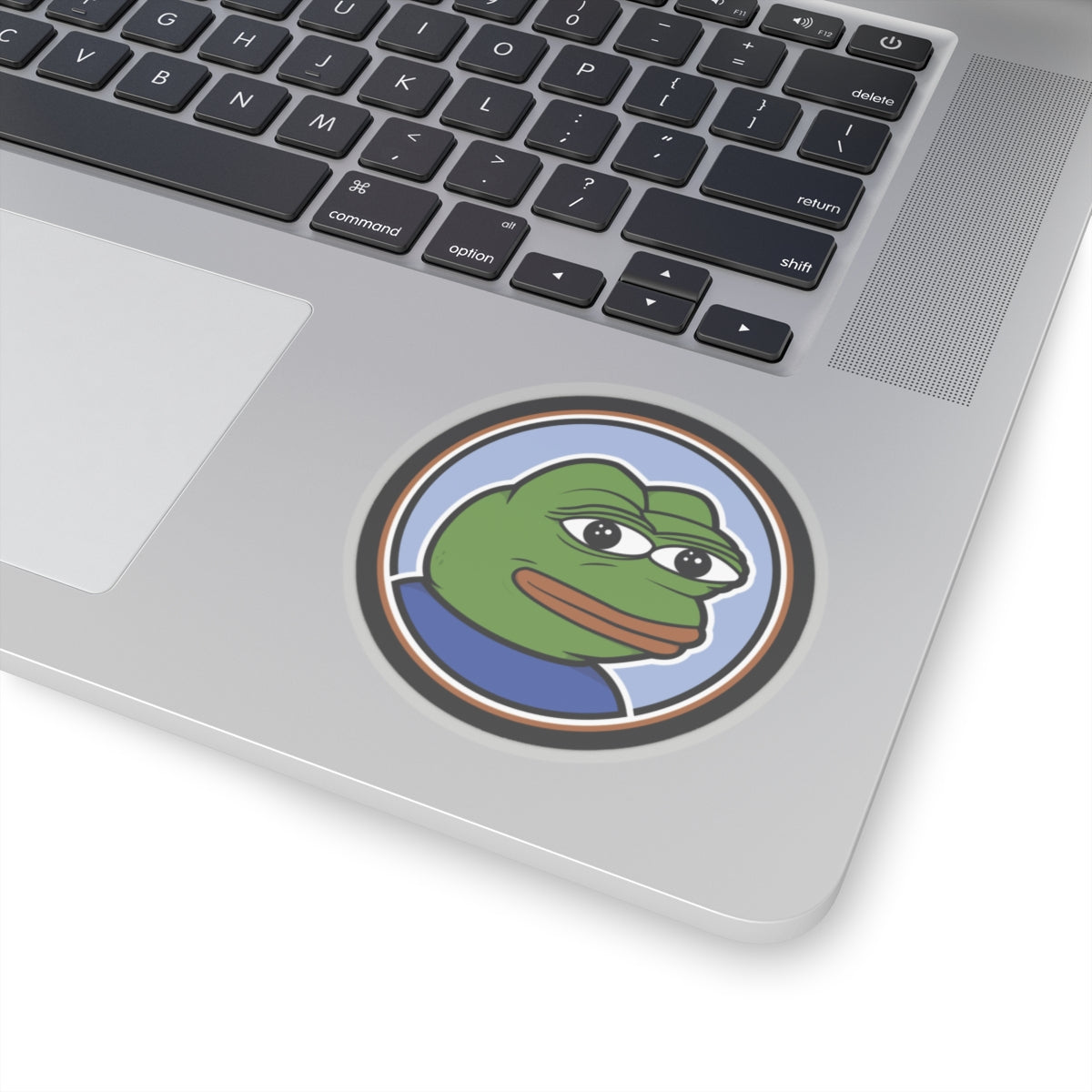 PEPE The Frog Meme Sticker - 2" × 2" / Transparent - Pepe Merchandise