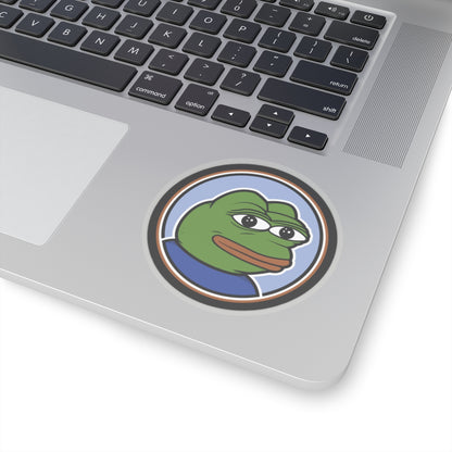 PEPE The Frog Meme Sticker - 2" × 2" / Transparent - Pepe Merchandise