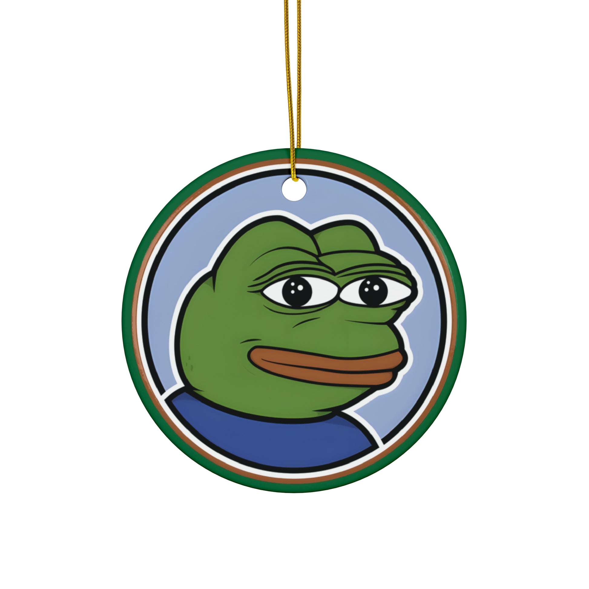 Pepe Christmas Ornament - Circle / One Size - Pepe Merchandise