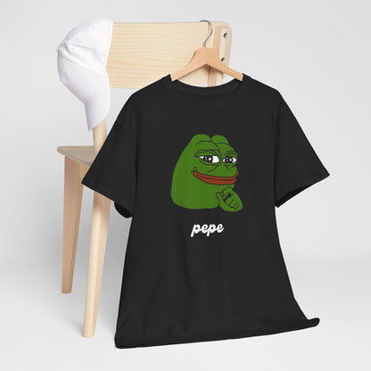 Pepe Smug T-Shirt - Black / S - Pepe Merchandise