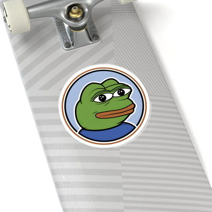 Pepe Circle Sticker - 2" × 2" / Transparent - Pepe Merchandise