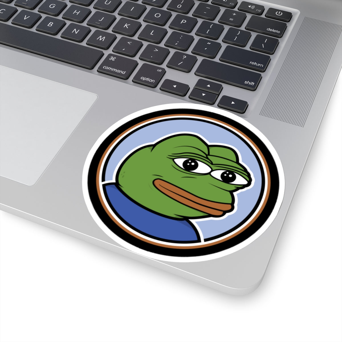 PEPE The Frog Meme Sticker - 2" × 2" / Transparent - Pepe Merchandise