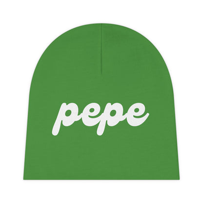 Pepe Baby Beanie - One size / White - Pepe Merchandise