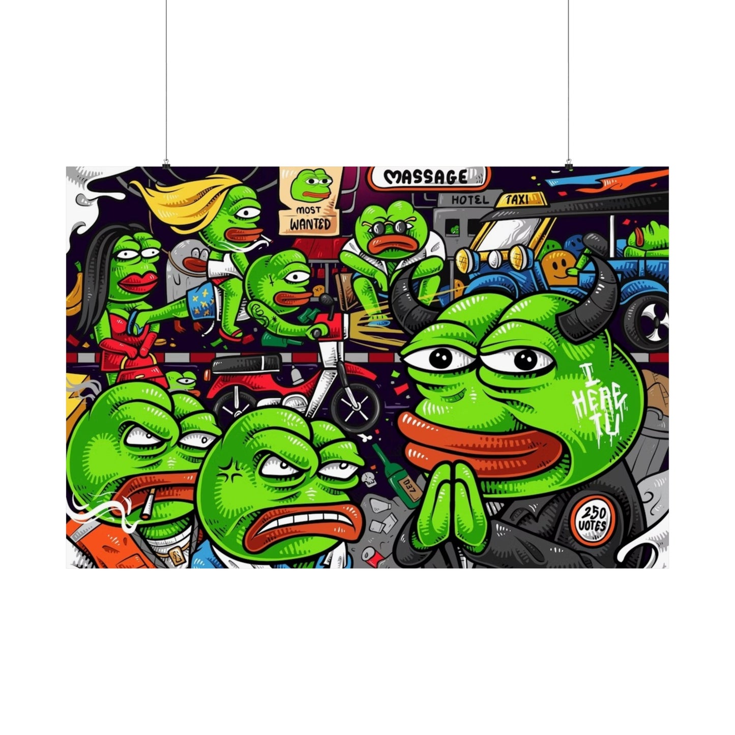 PEPE In The Promised Land Poster - 16" x 11" / Matte - Pepe Merchandise