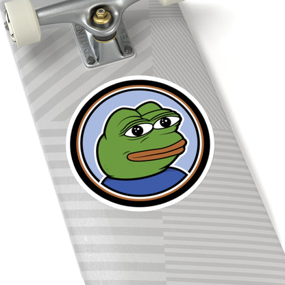 PEPE The Frog Meme Sticker - 2" × 2" / Transparent - Pepe Merchandise