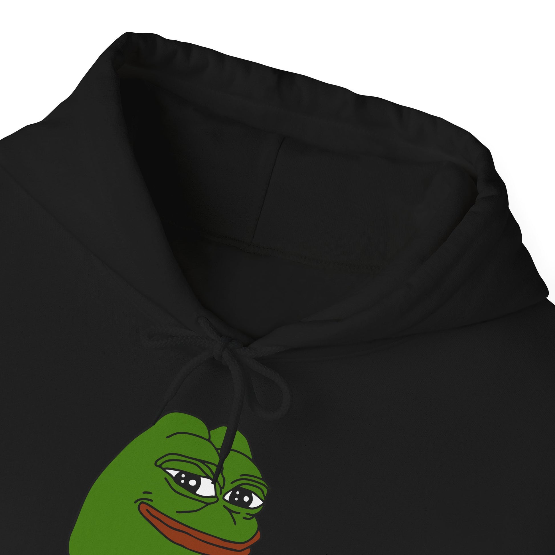 Pepe Smug Heavy Blend Hoodie - S / Black - Pepe Merchandise