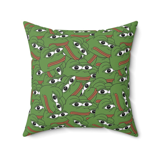 Pepe Polyester Pillow - 20" × 20" - Pepe Merchandise