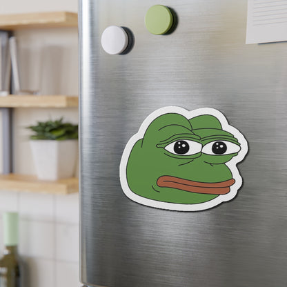 PEPE Rare Face Custom Magnet - 2" x 2" / Die-Cut / 1 pc - Pepe Merchandise