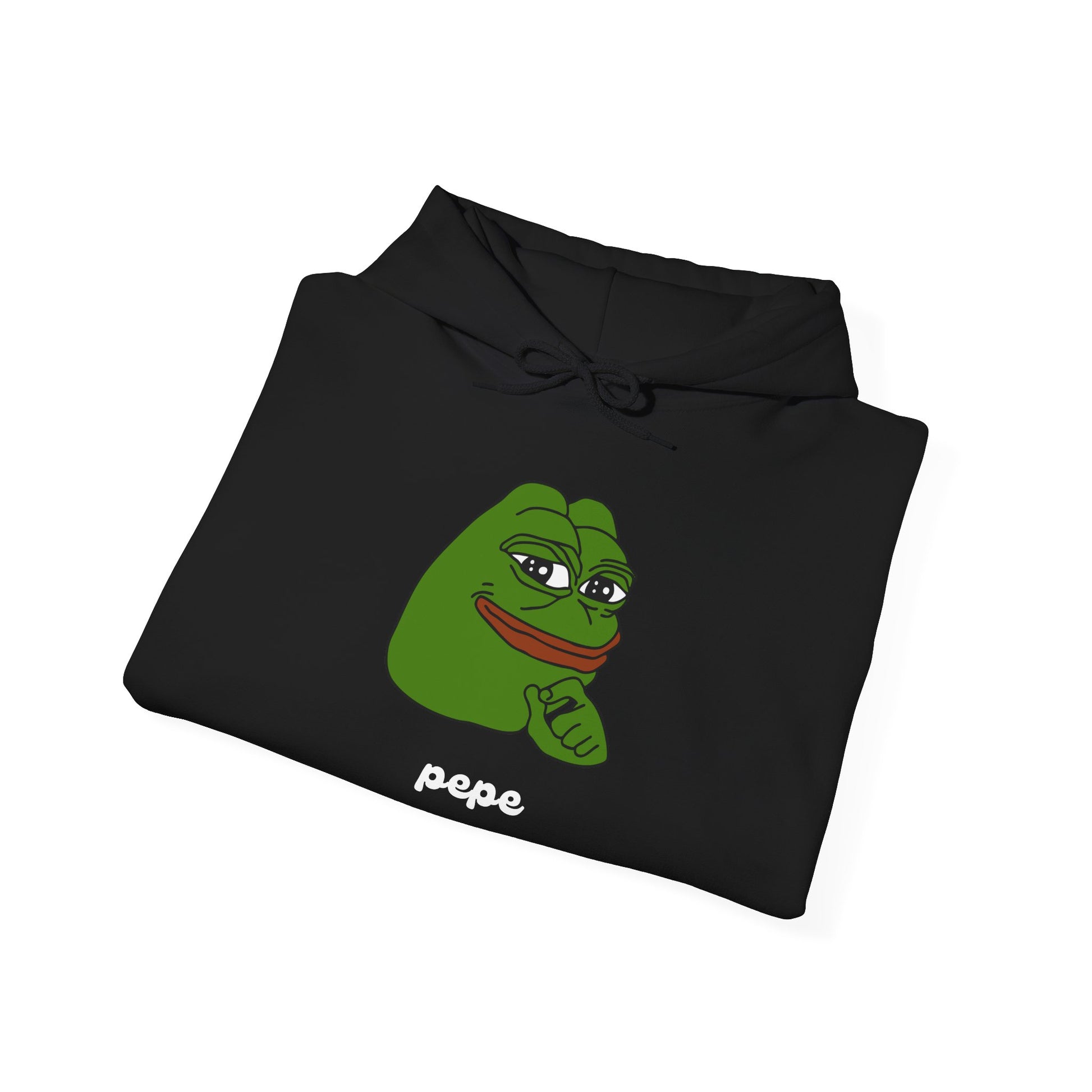 Pepe Smug Heavy Blend Hoodie - S / Black - Pepe Merchandise