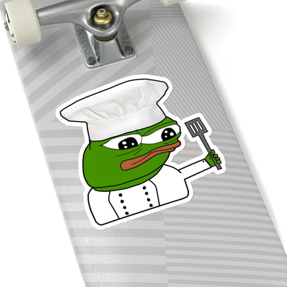 Pepe Chef Anpu Sticker - 2" × 2" / Transparent - Pepe Merchandise