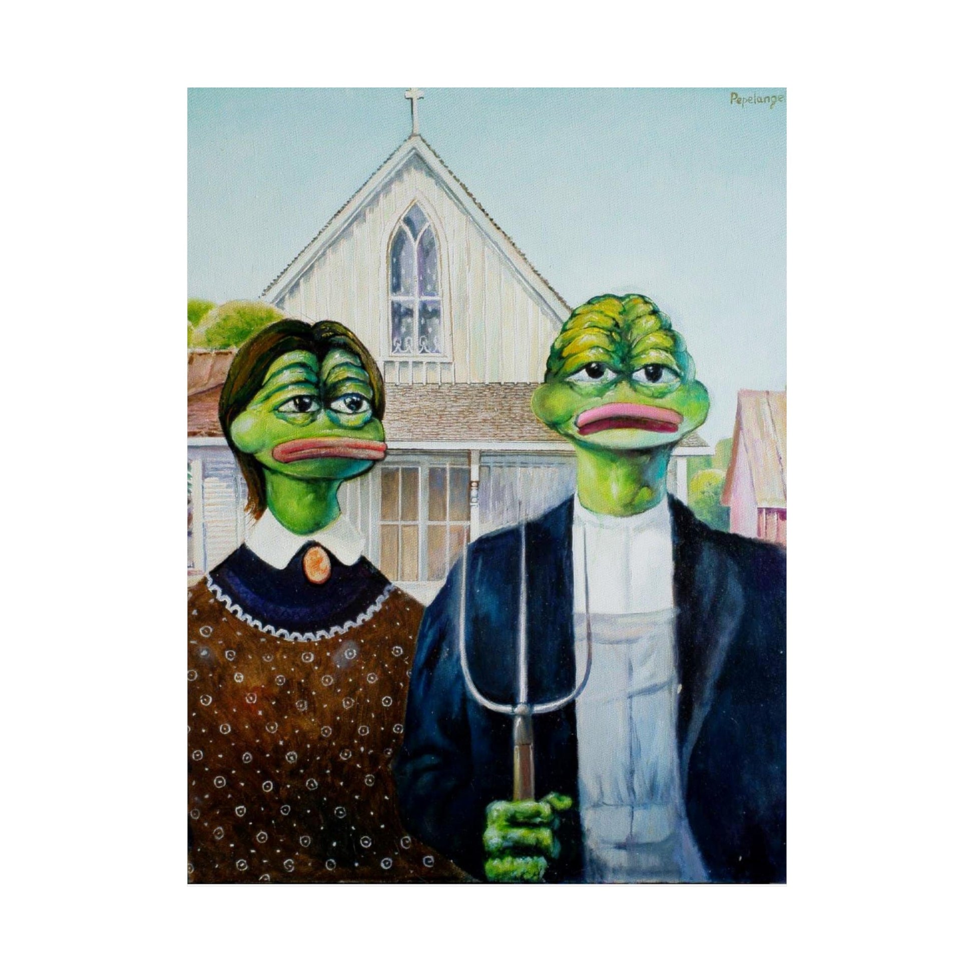 Peperican Gothic Poster - 14" x 18" / Matte - Pepe Merchandise