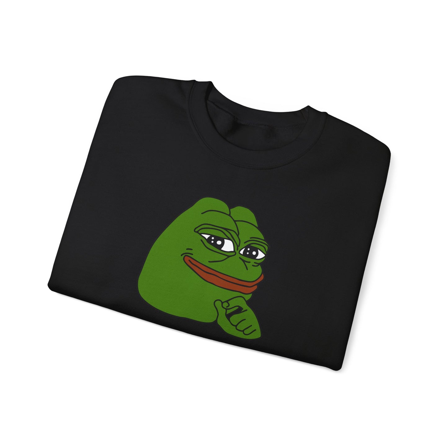 Pepe Smug Heavy Blend Sweatshirt - Black / S - Pepe Merchandise