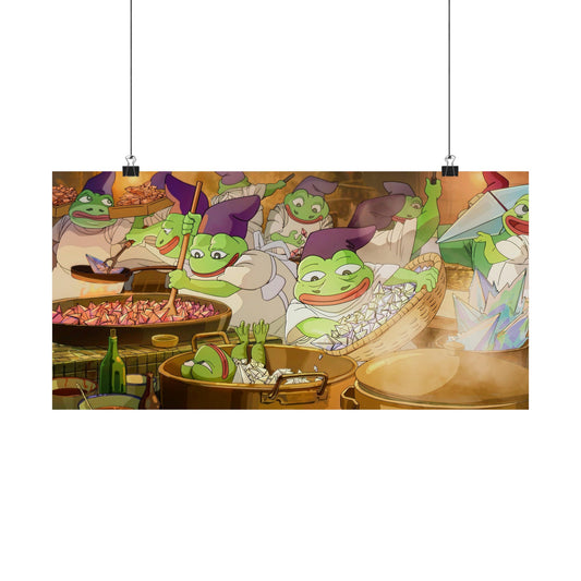 Studio Pepe Poster - 20" x 10" / Matte - Pepe Merchandise