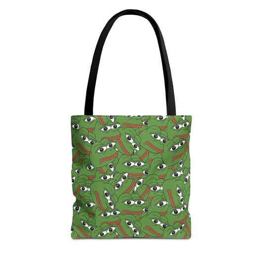 Pepe Tote Bag - 13" × 13'' / Black - Pepe Merchandise