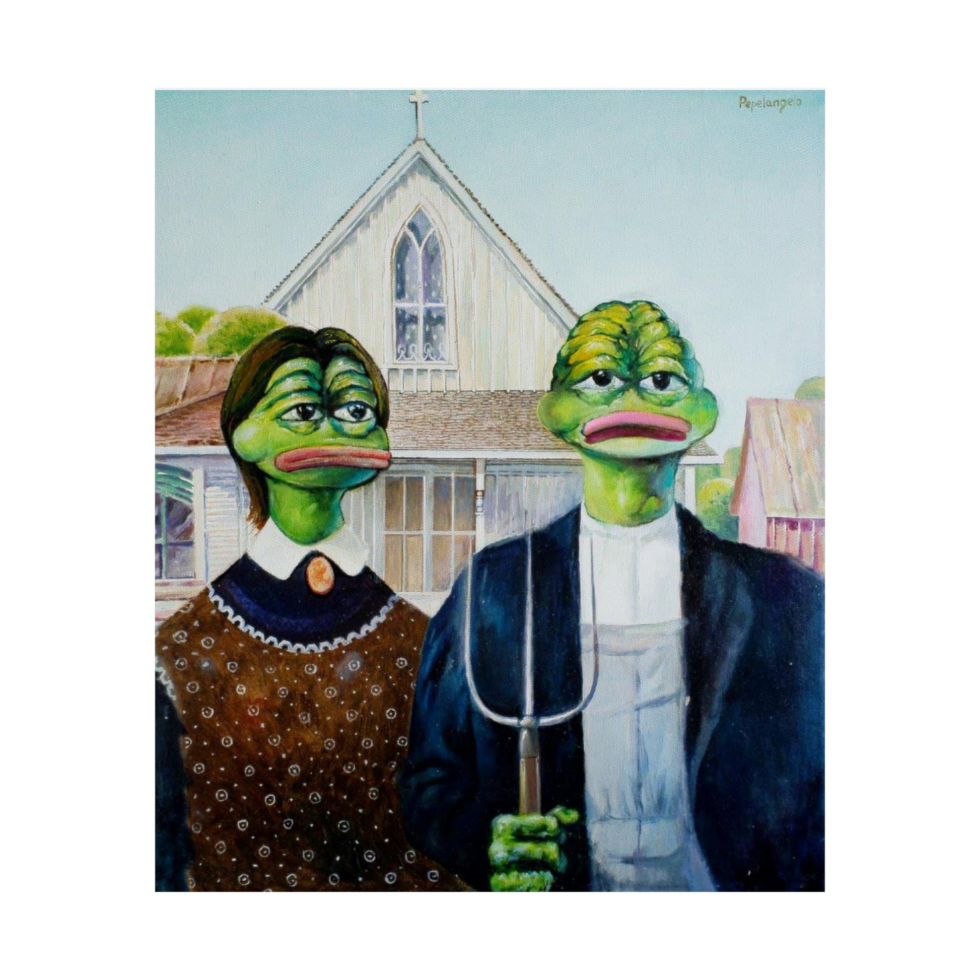 Peperican Gothic Poster - 14" x 18" / Matte - Pepe Merchandise