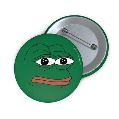 PEPE Rare Face Pin - 2.25" - Pepe Merchandise