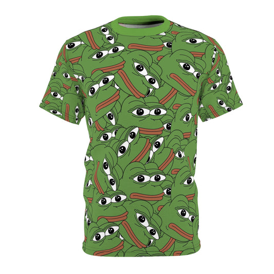 Pepe All Over Print T-Shirt - Black stitching / 4 oz. / S - Pepe Merchandise