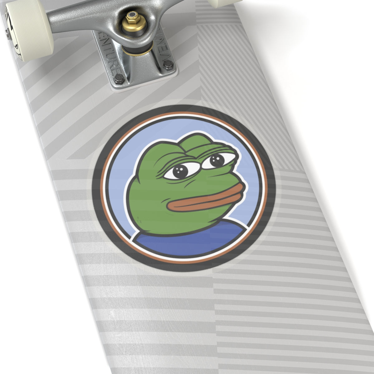 PEPE The Frog Meme Sticker - 2" × 2" / Transparent - Pepe Merchandise