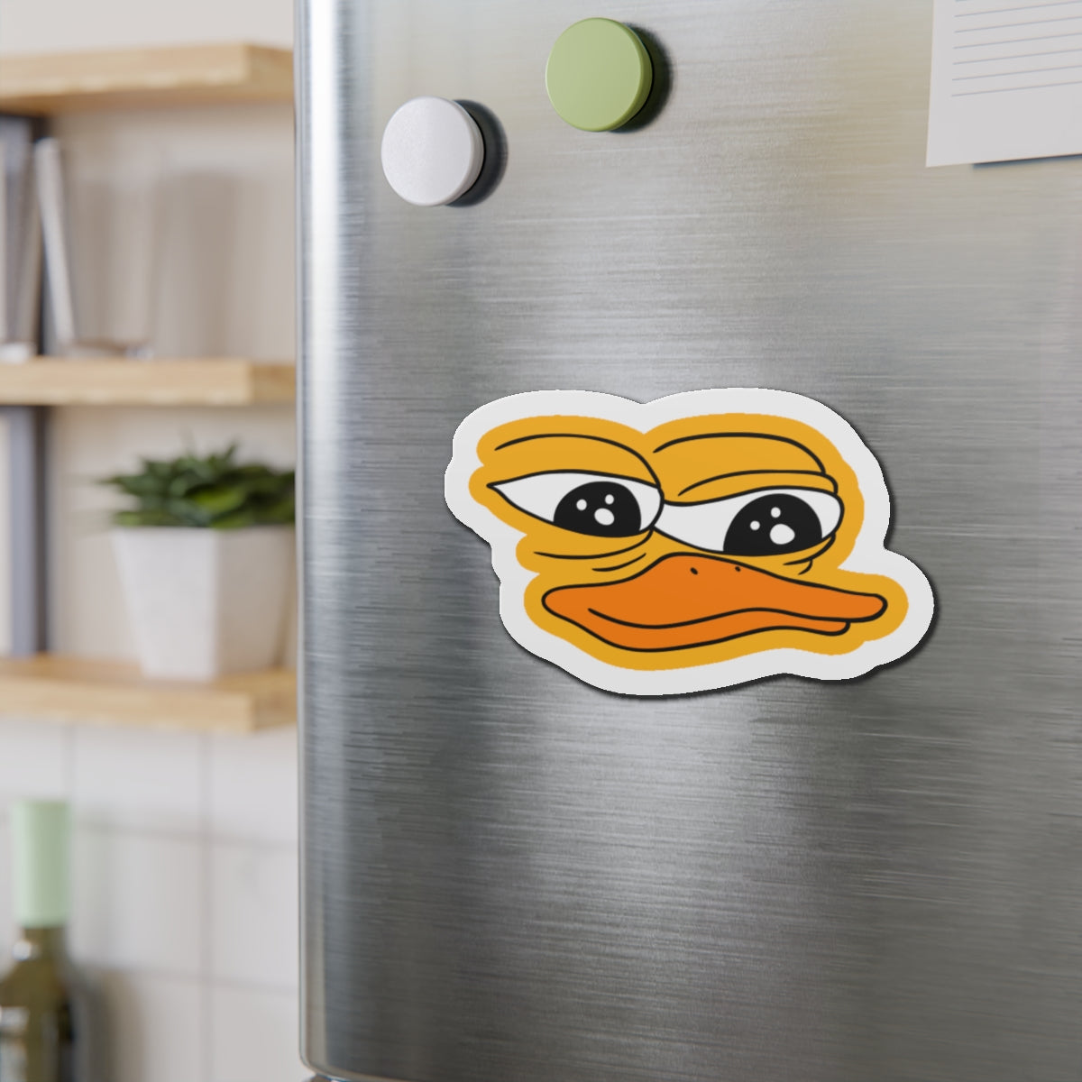 PEPE 2.0 DUCK Custom Magnet - 2" x 2" / Die-Cut / 1 pc - Pepe Merchandise