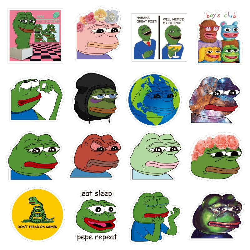 PEPE Sticker Pack - 10pcs pack - Pepe Merchandise