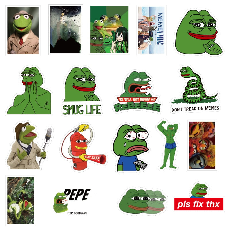 PEPE Sticker Pack - 10pcs pack - Pepe Merchandise