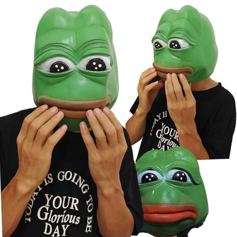 Pepe The Frog Mask - 1pc Frog Mask - Pepe Merchandise