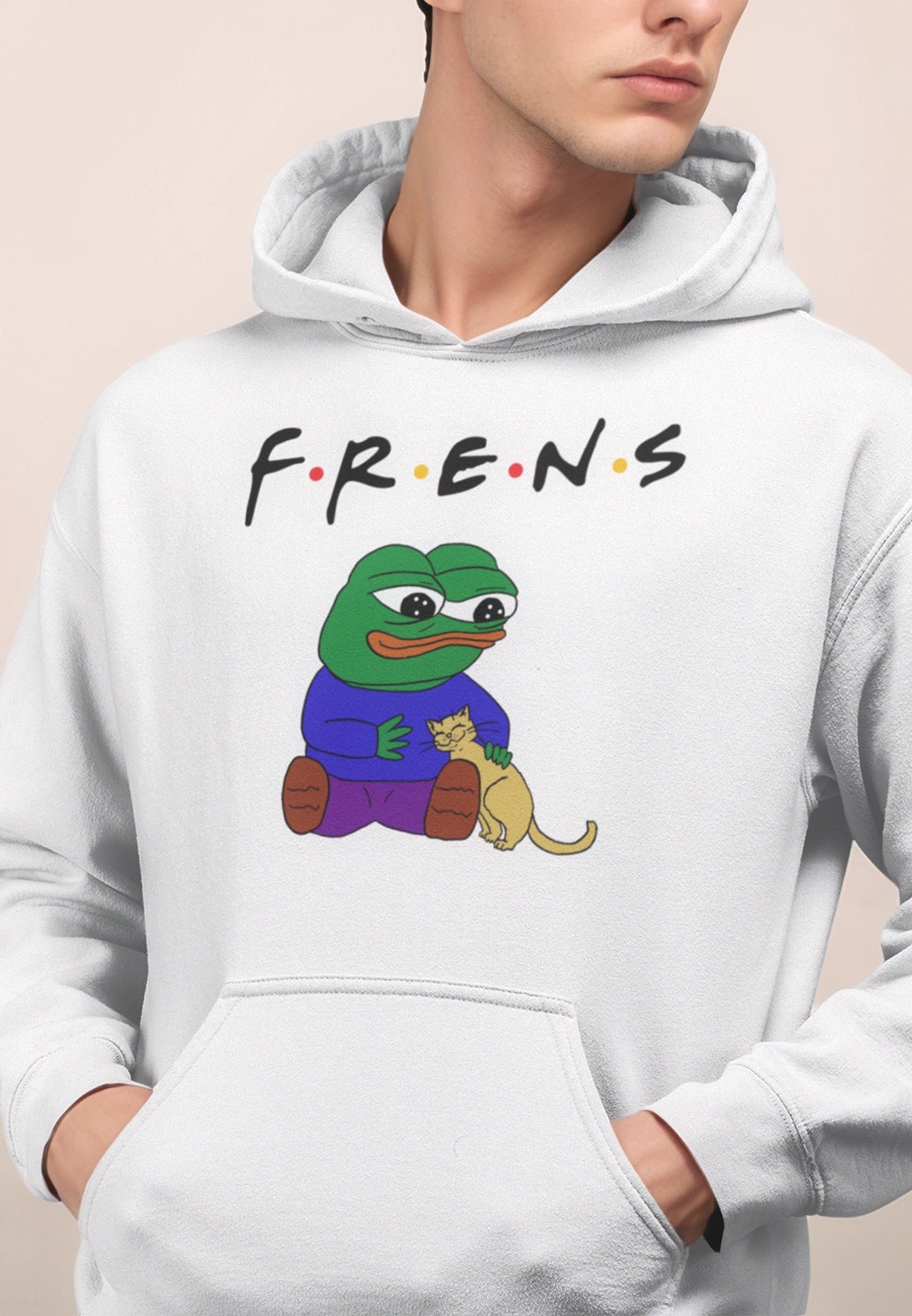 Pepe Frends Heavy Blend Hoodie - S / Black - Pepe Merchandise