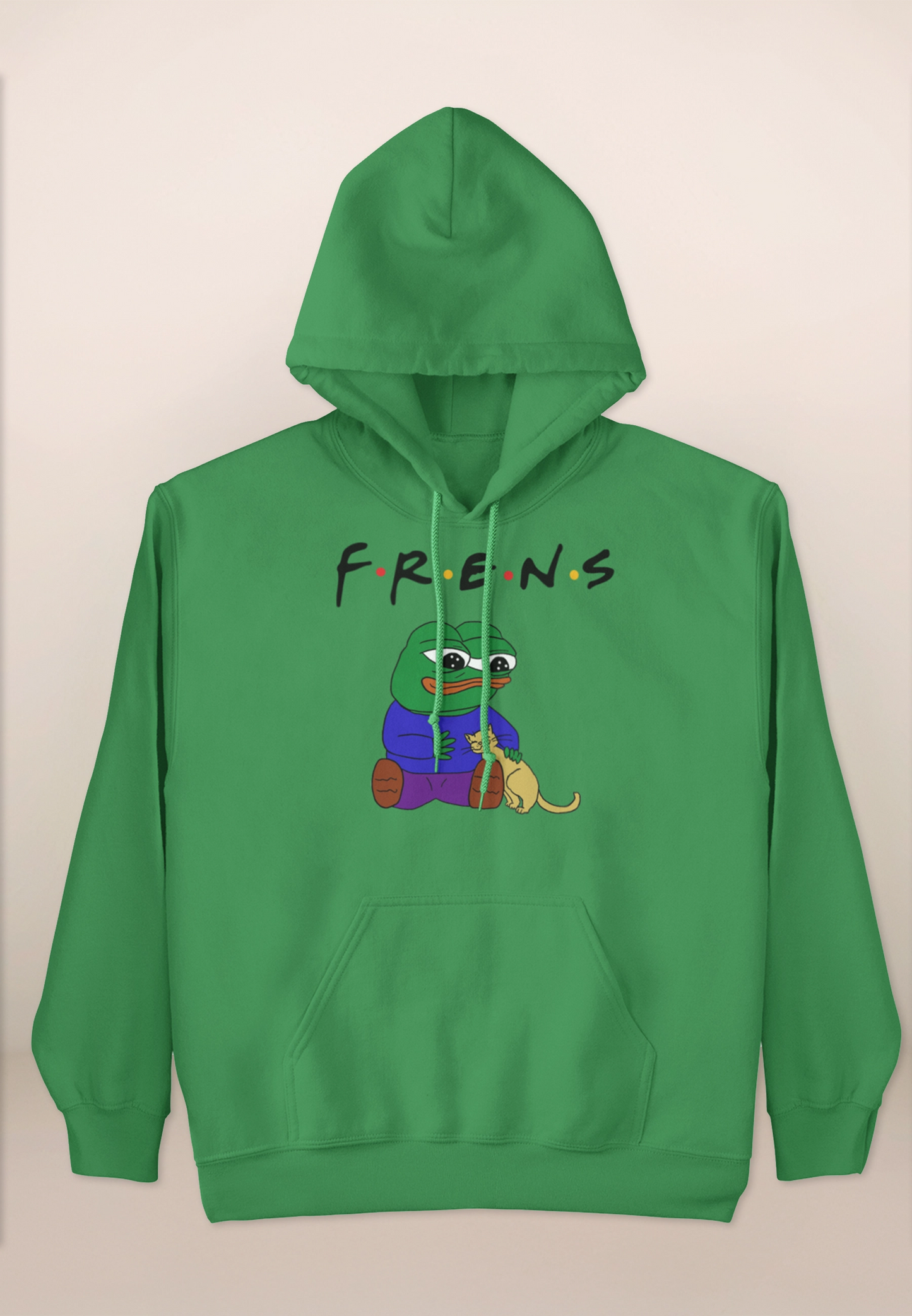 Pepe Frends Heavy Blend Hoodie - S / Black - Pepe Merchandise