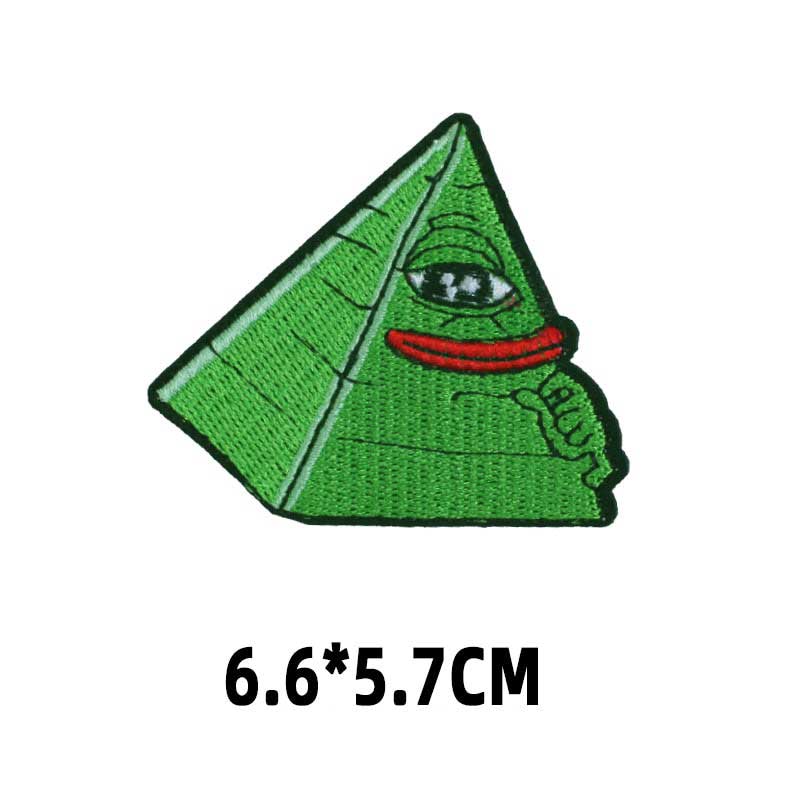 PEPE Embroidered Patch - Pyramid PEPE - Pepe Merchandise