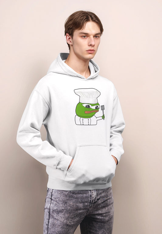 Pepe Chef Anpu Hoodie Black - White / S - Pepe Merchandise