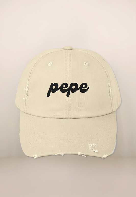 Pepe Distressed Cap Stone