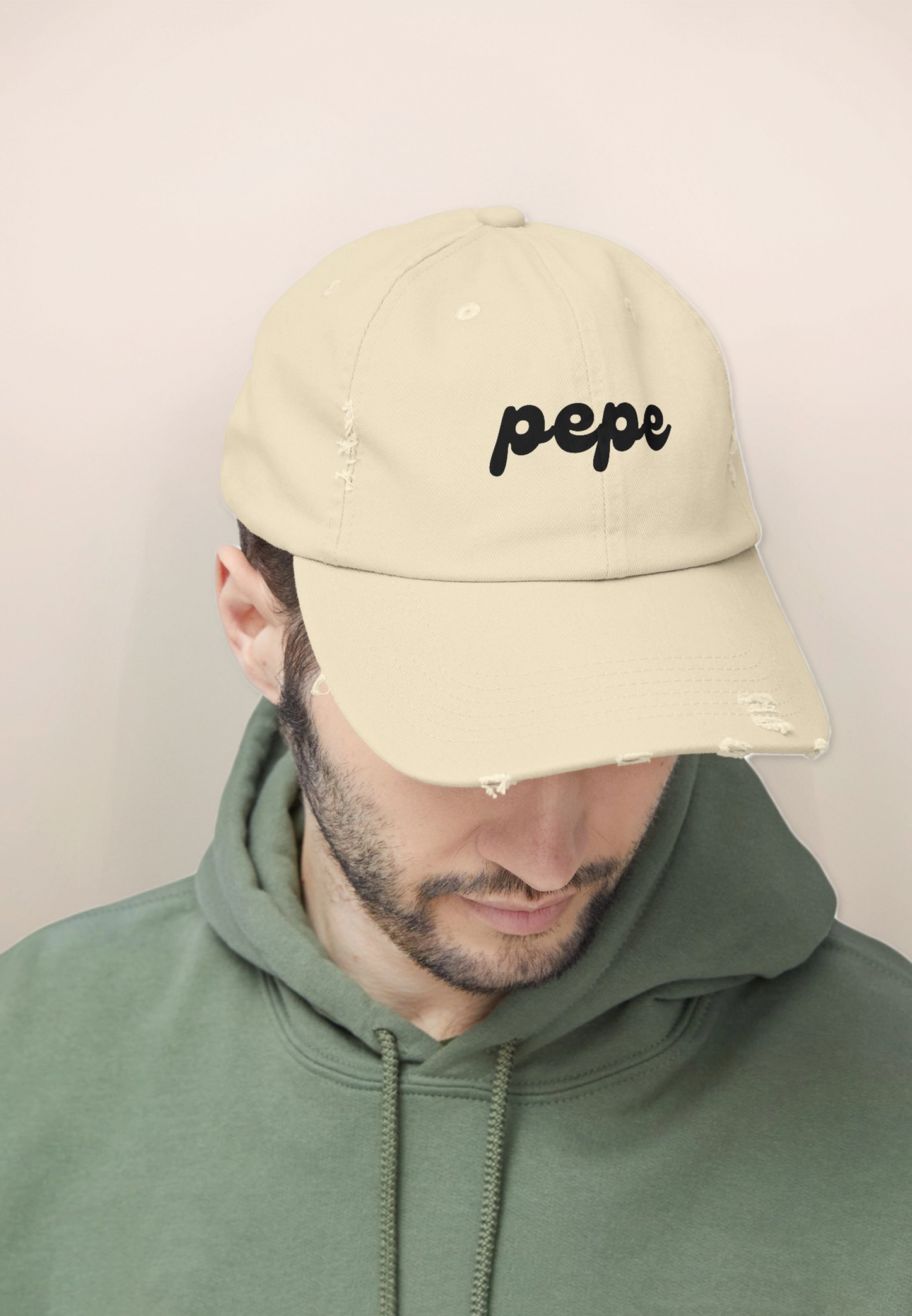 Pepe Distressed Cap Stone